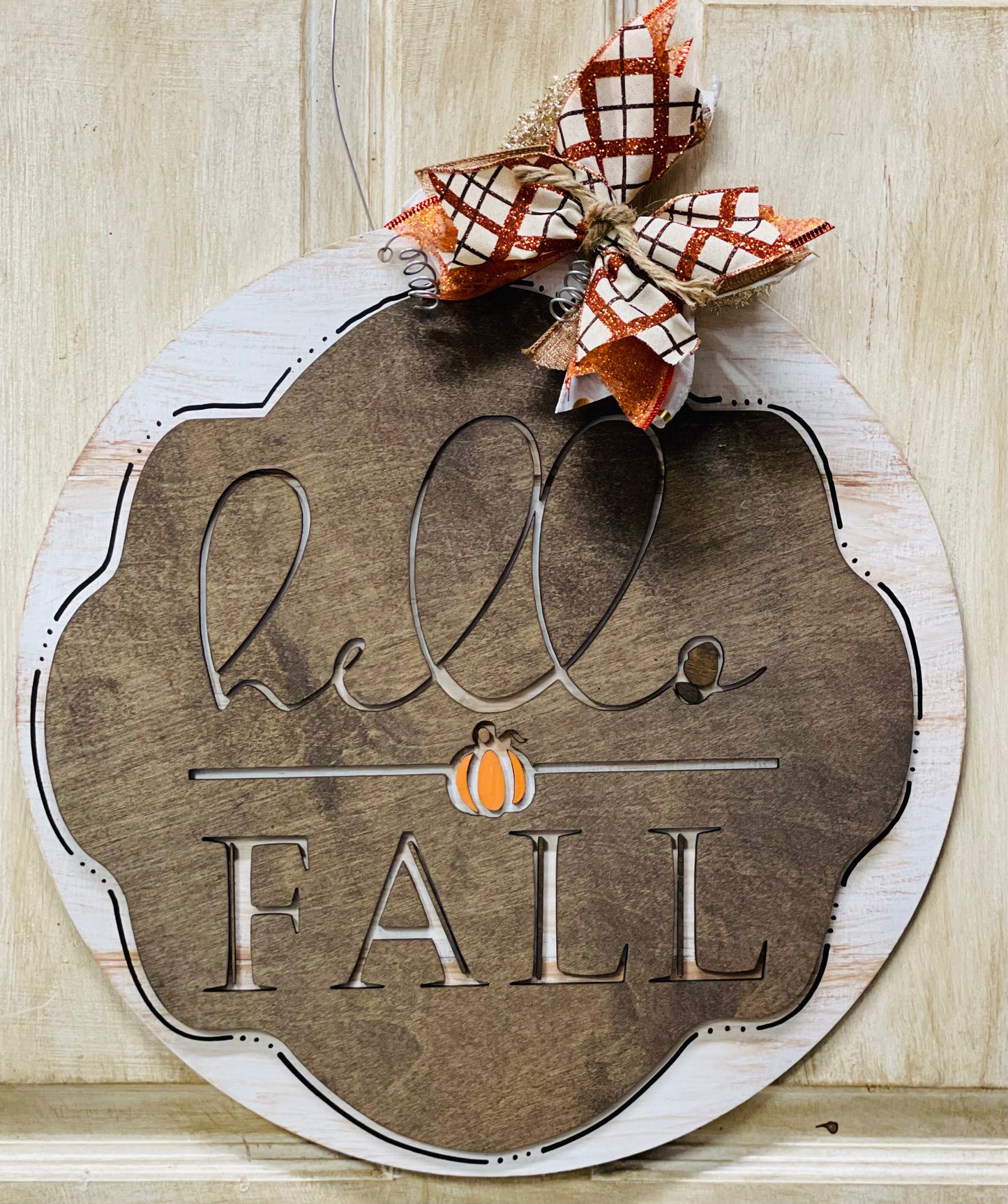 3D Hello Fall door sign - 3 designs