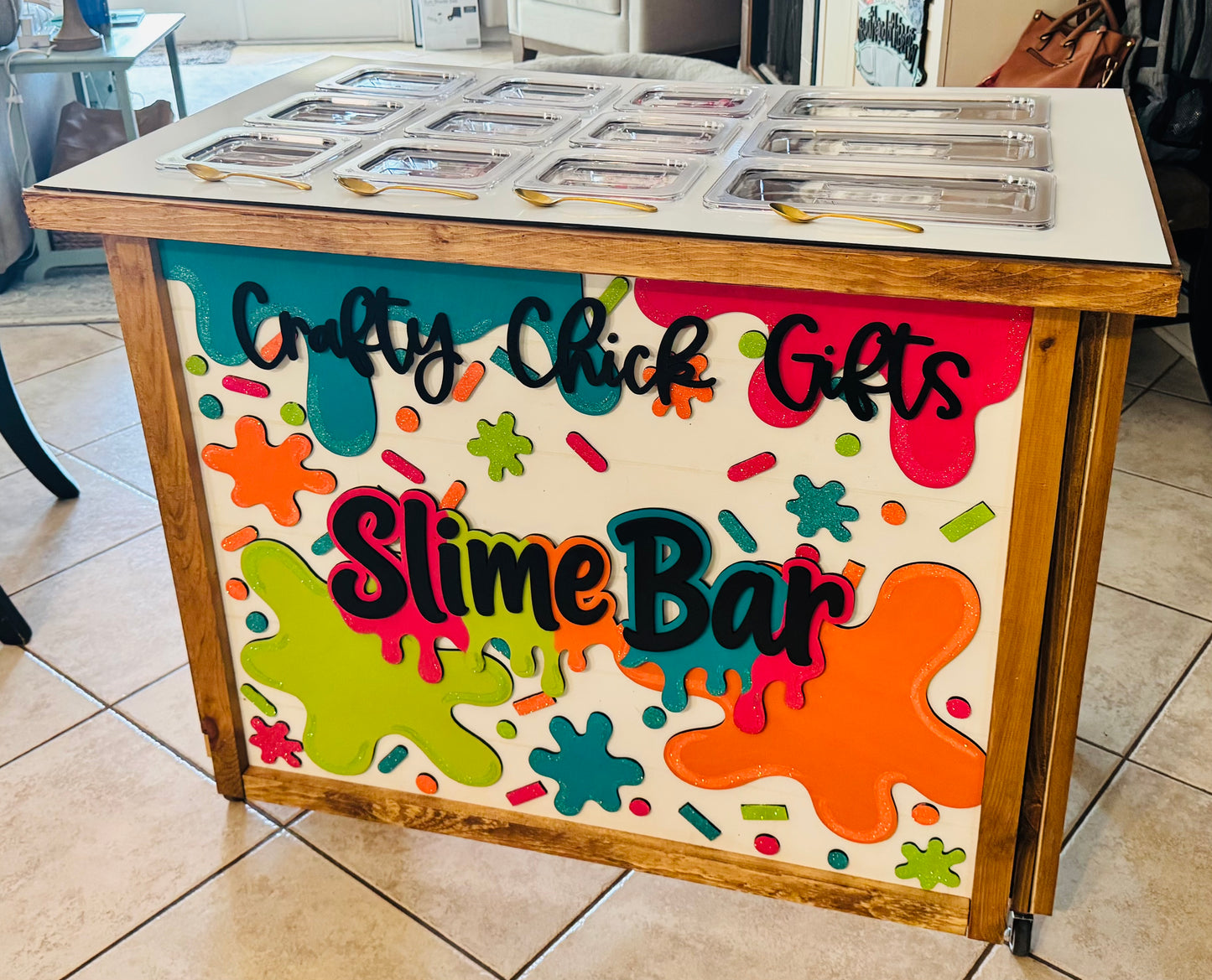Kids birthday party - Slime Bar & Slime making on location