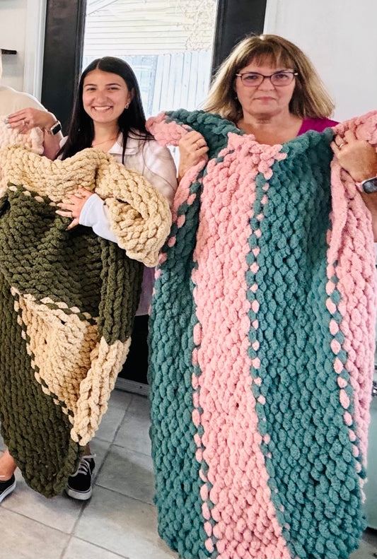 Open Chunky blanket workshop