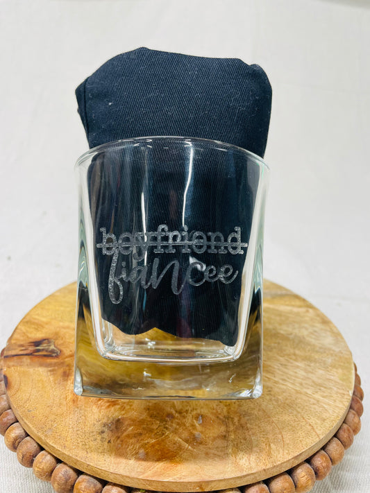 Engraved whiskey or wine glasses