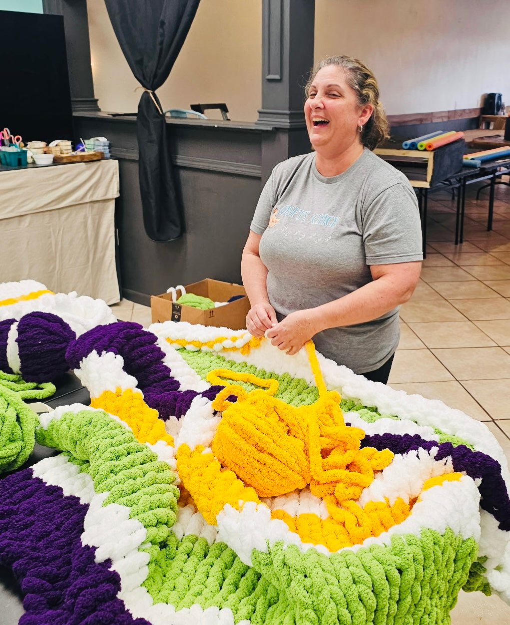 Open Chunky yarn workshop