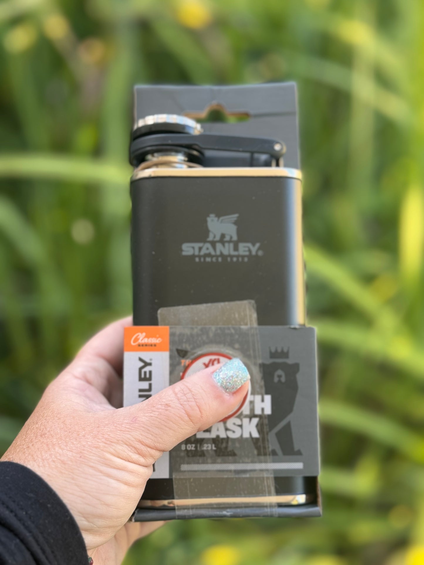 Stanley engraved flask