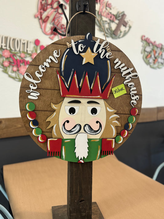 3D nutcracker Door hanger