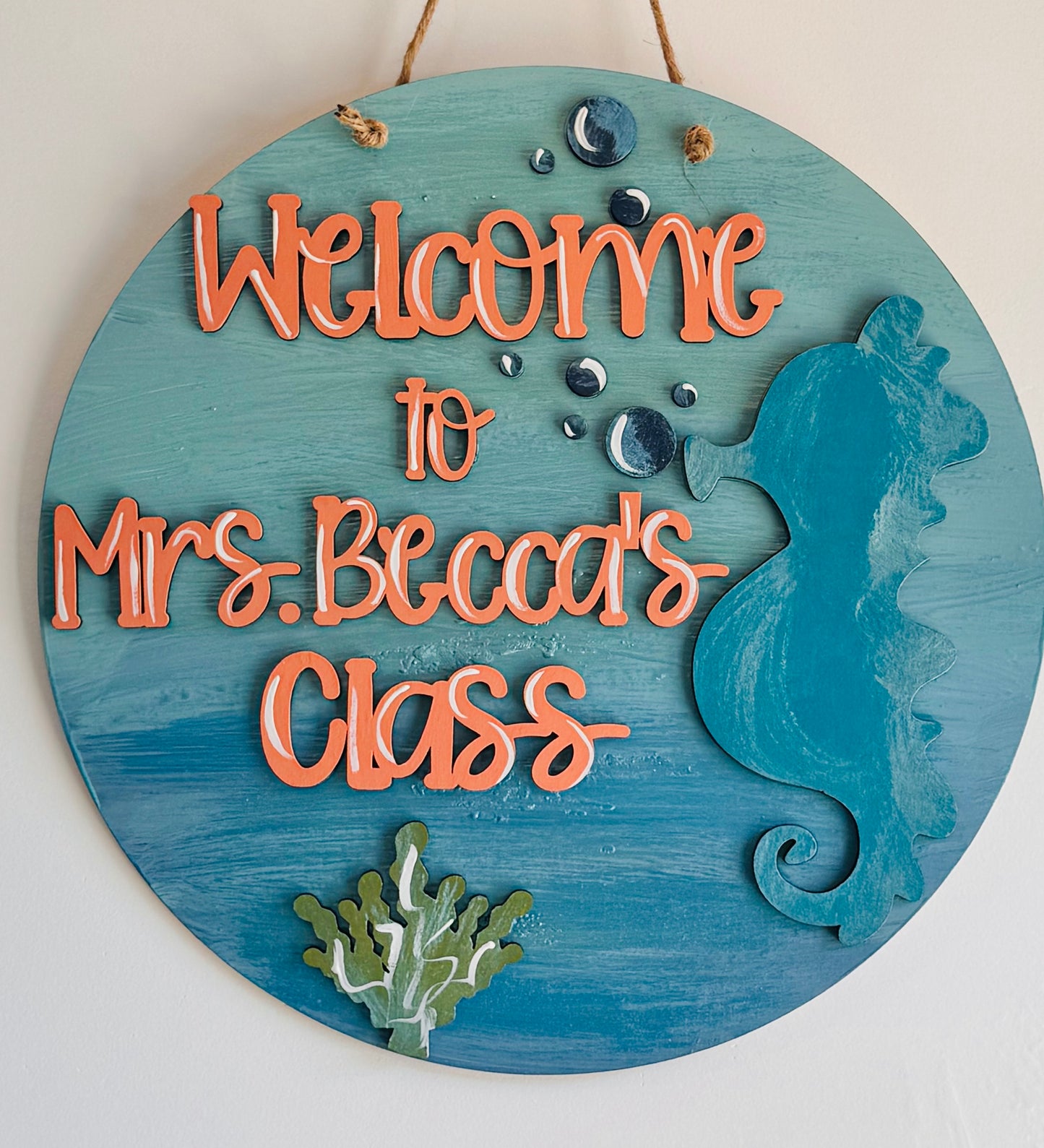 3D Sea Horse Door hanger