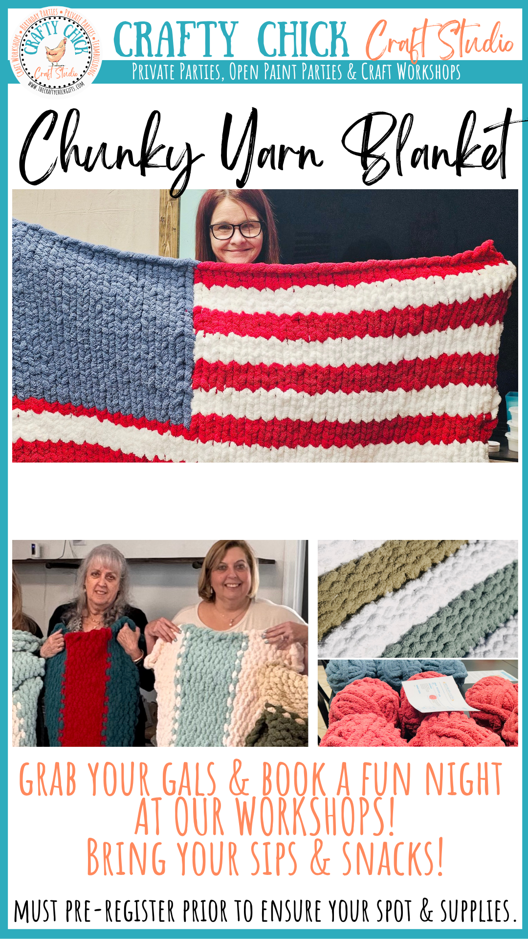 Open Chunky yarn workshop