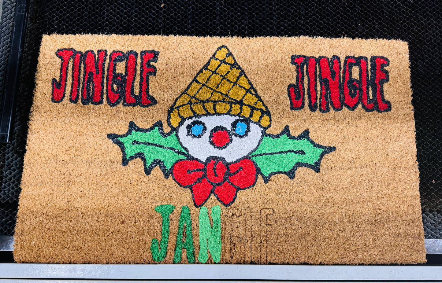 11/22 from 2-4pm- Anna’s birthday party - Painted CHRISTMAS Door Mat