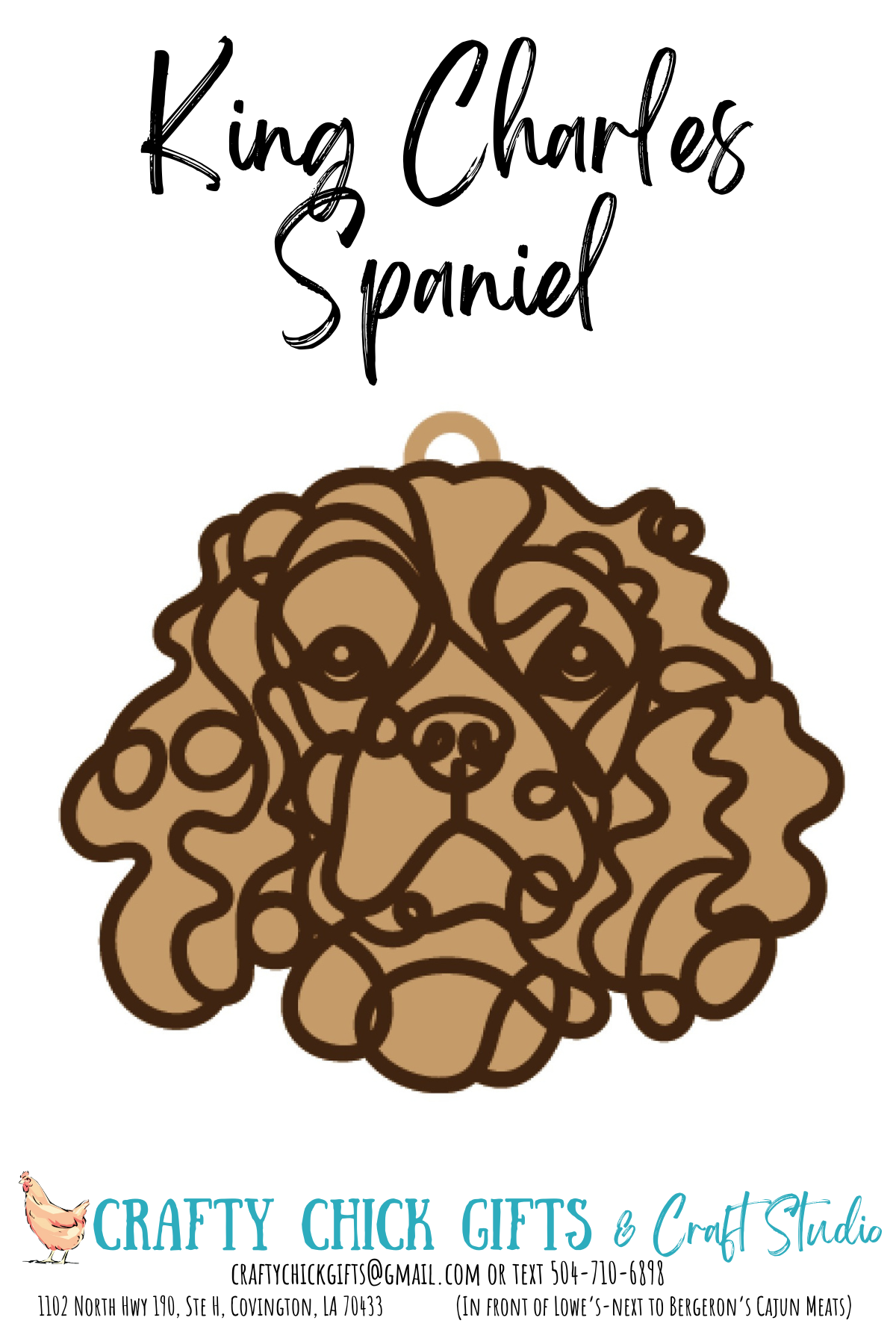 Dog LIne Art Ornament