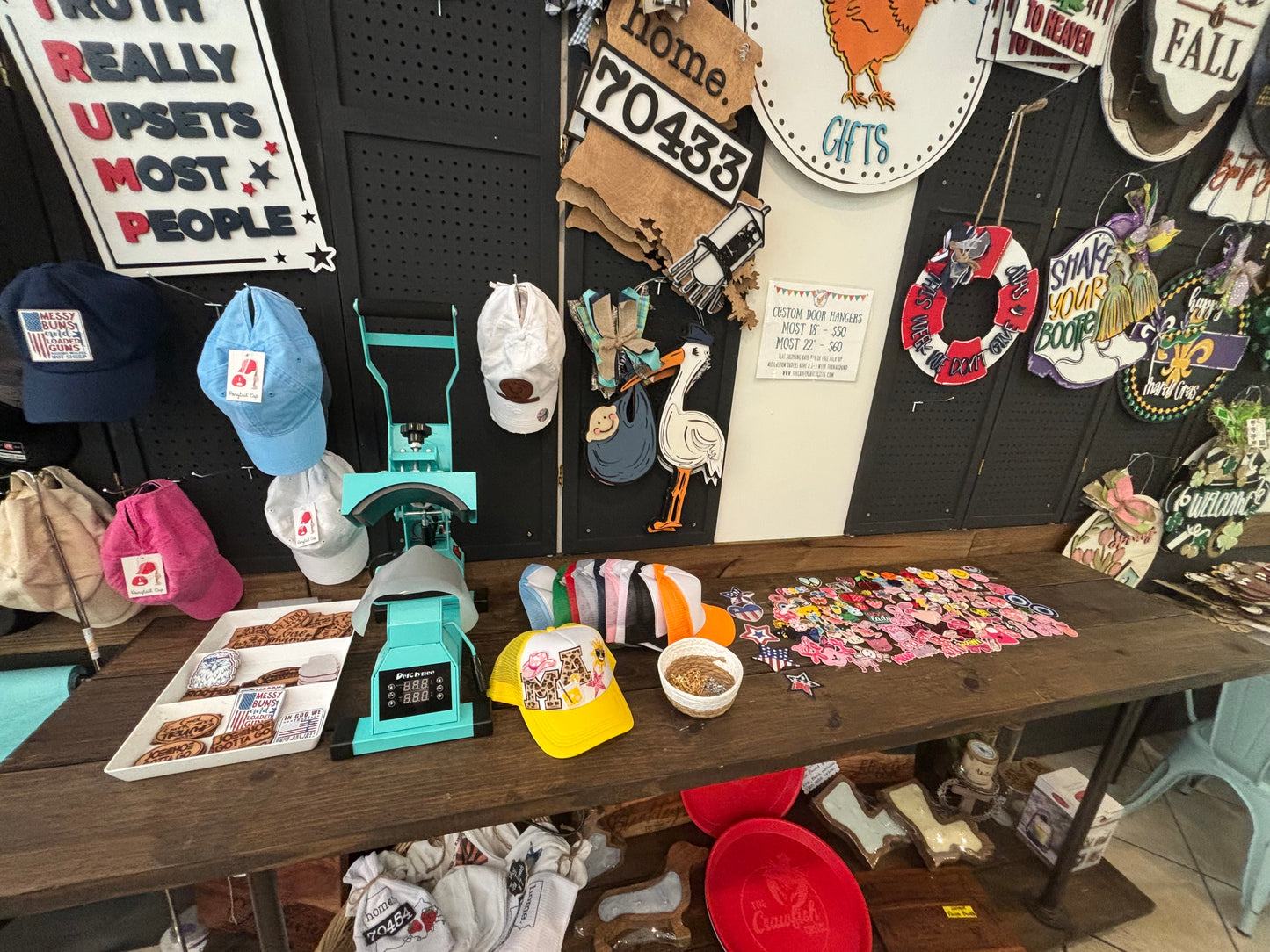 Hat Bar - embroidered patches