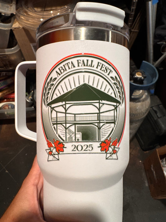 Fall Fest Decal-30oz Tumbler w/Metal Handle