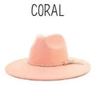 Wide Brim Vegan Suede Hat -lasered