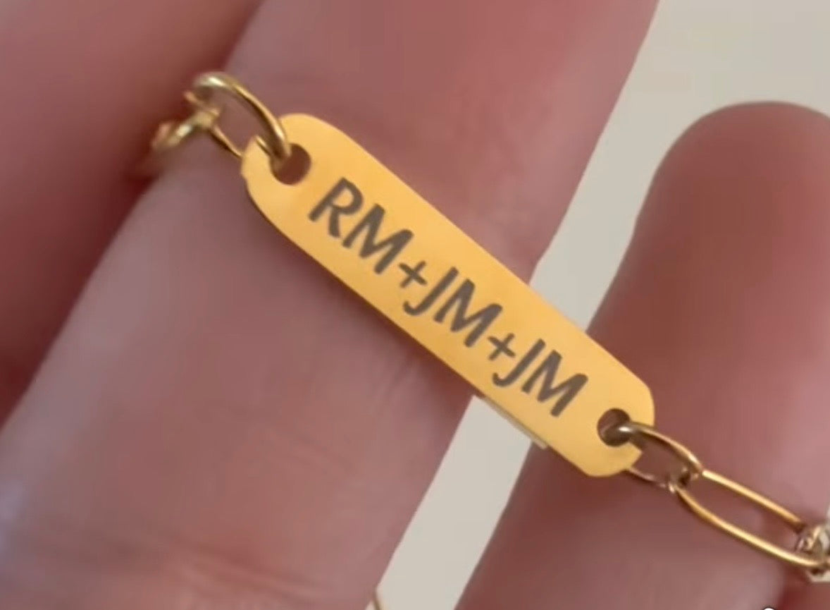 Paperclip Necklace - engraved