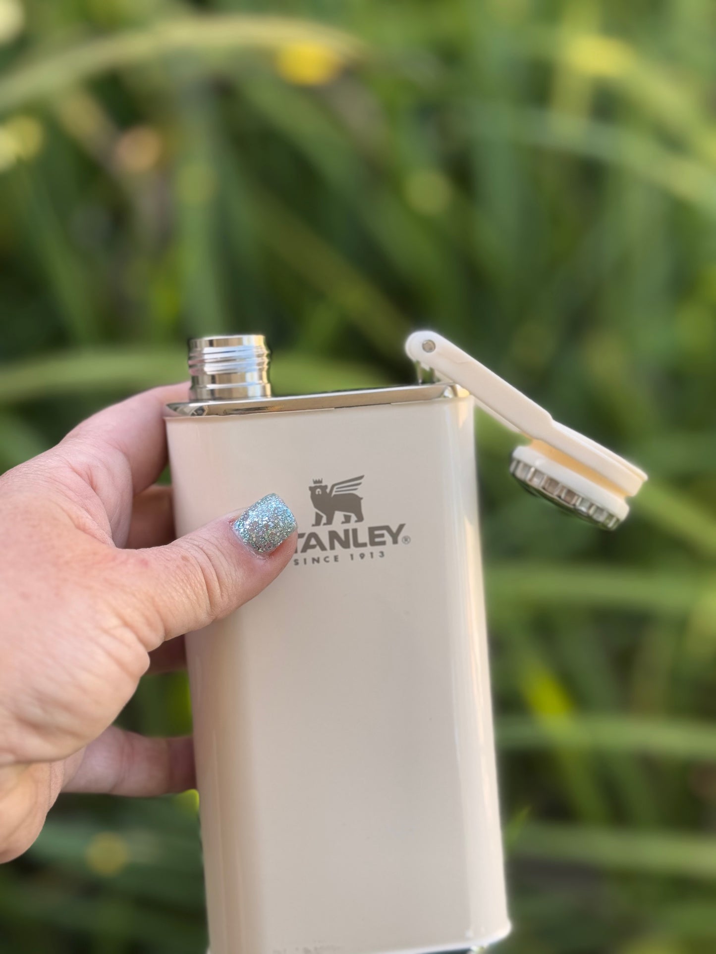 Stanley engraved flask