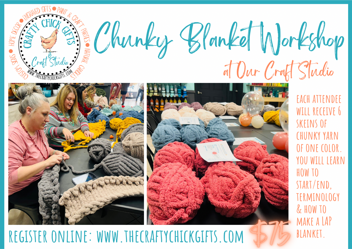 Open Chunky blanket workshop