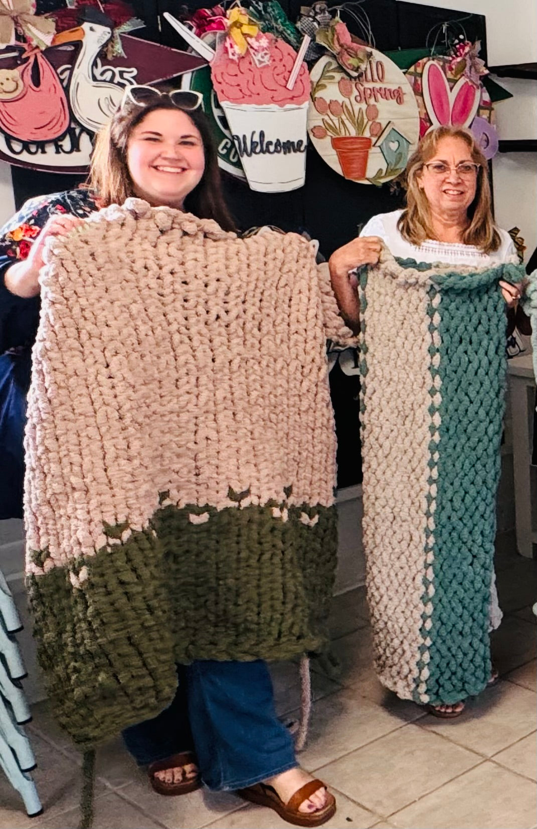 Open Chunky blanket workshop