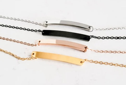 Women’s cable chain bracelet- engraved