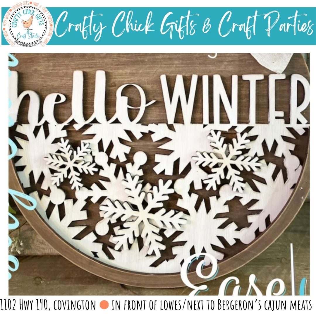 11/6 Gail-private party 3D Interchangeable Half Round door hanger/inserts