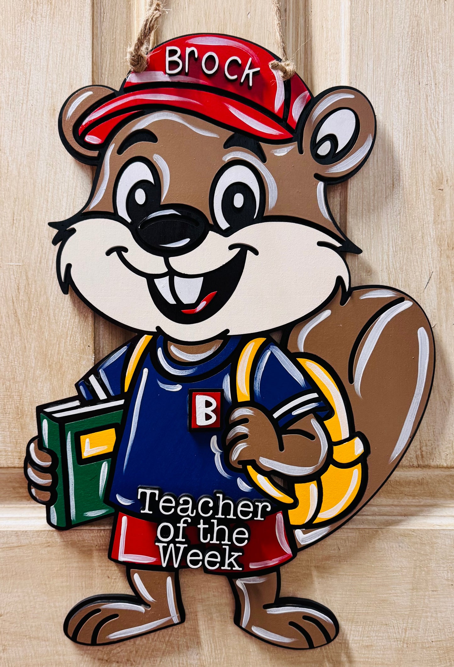3D Brock Elementary School  door hanger