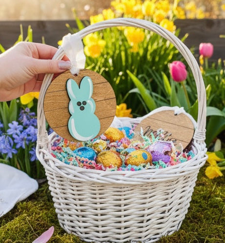Easter basket tag