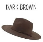 Wide Brim Vegan Suede Hat -lasered