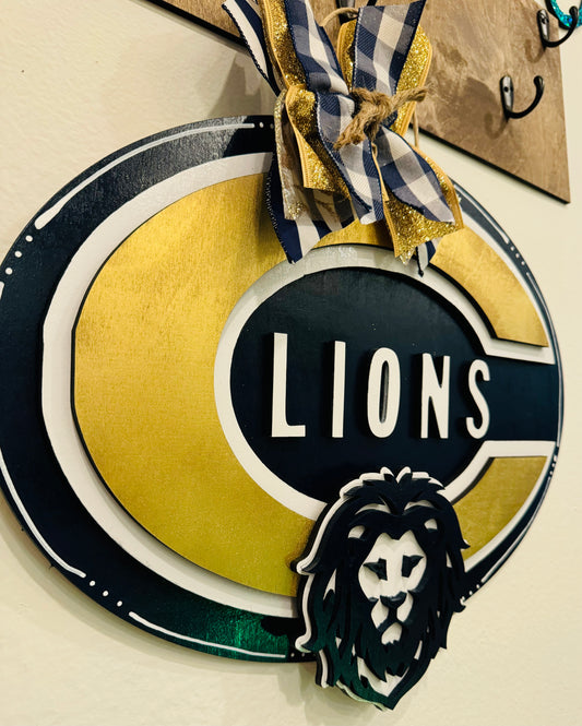 3D Covington High School CHS door sign