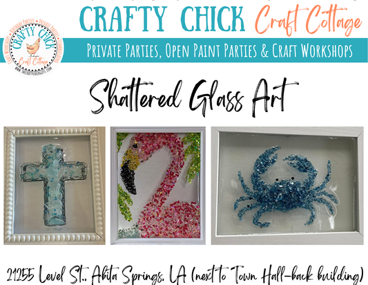 Open shattered glass art Workshop