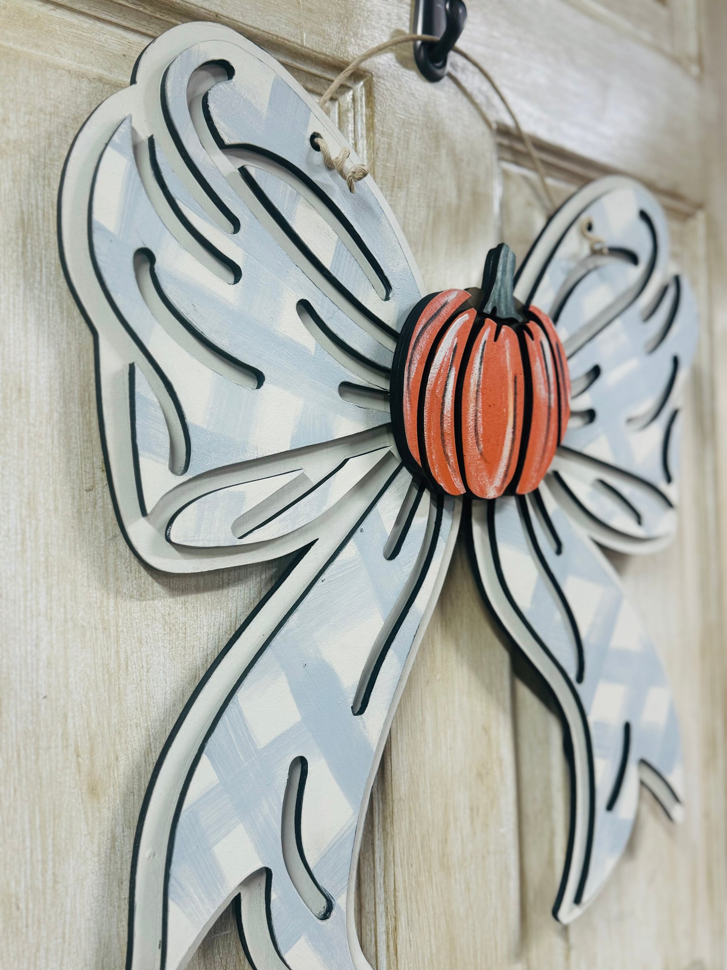 3d Ribbon Bow door hanger