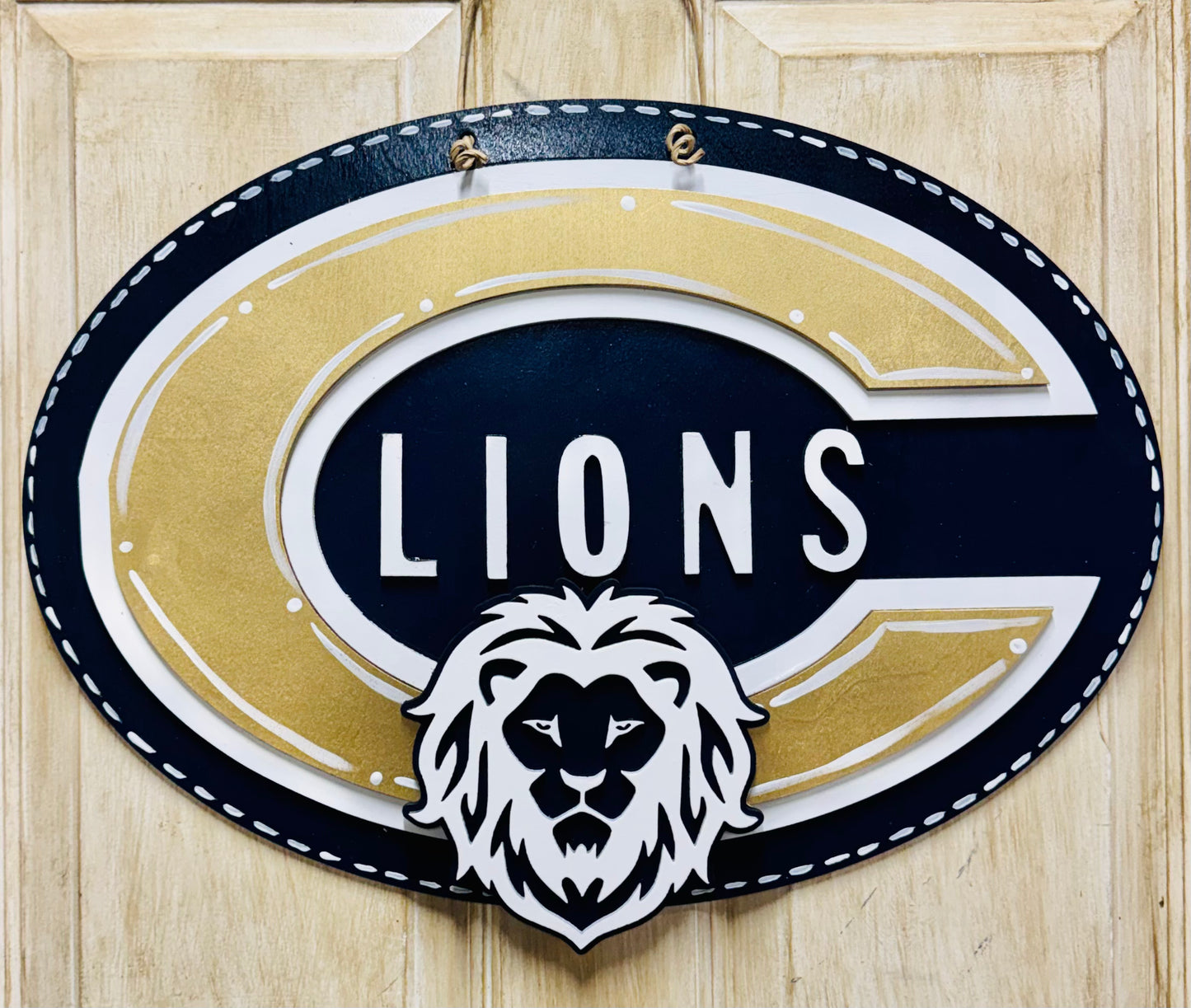 3D Covington High School CHS door sign