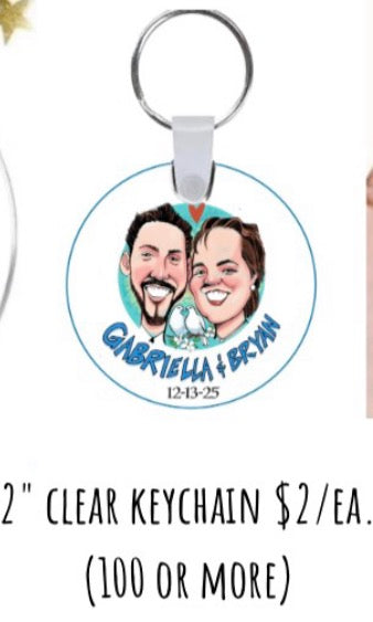 Custom wedding favors