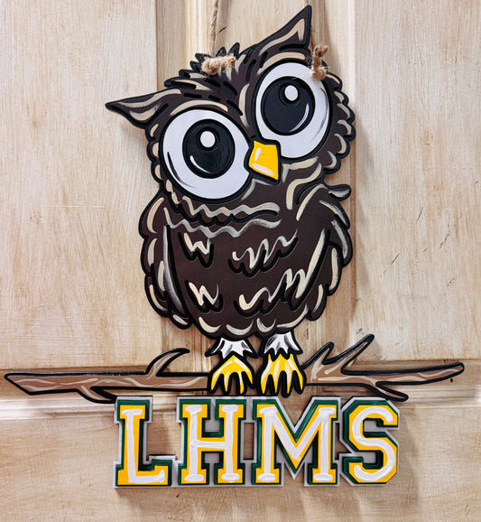 3D Lake Harbor Middle School  door hanger