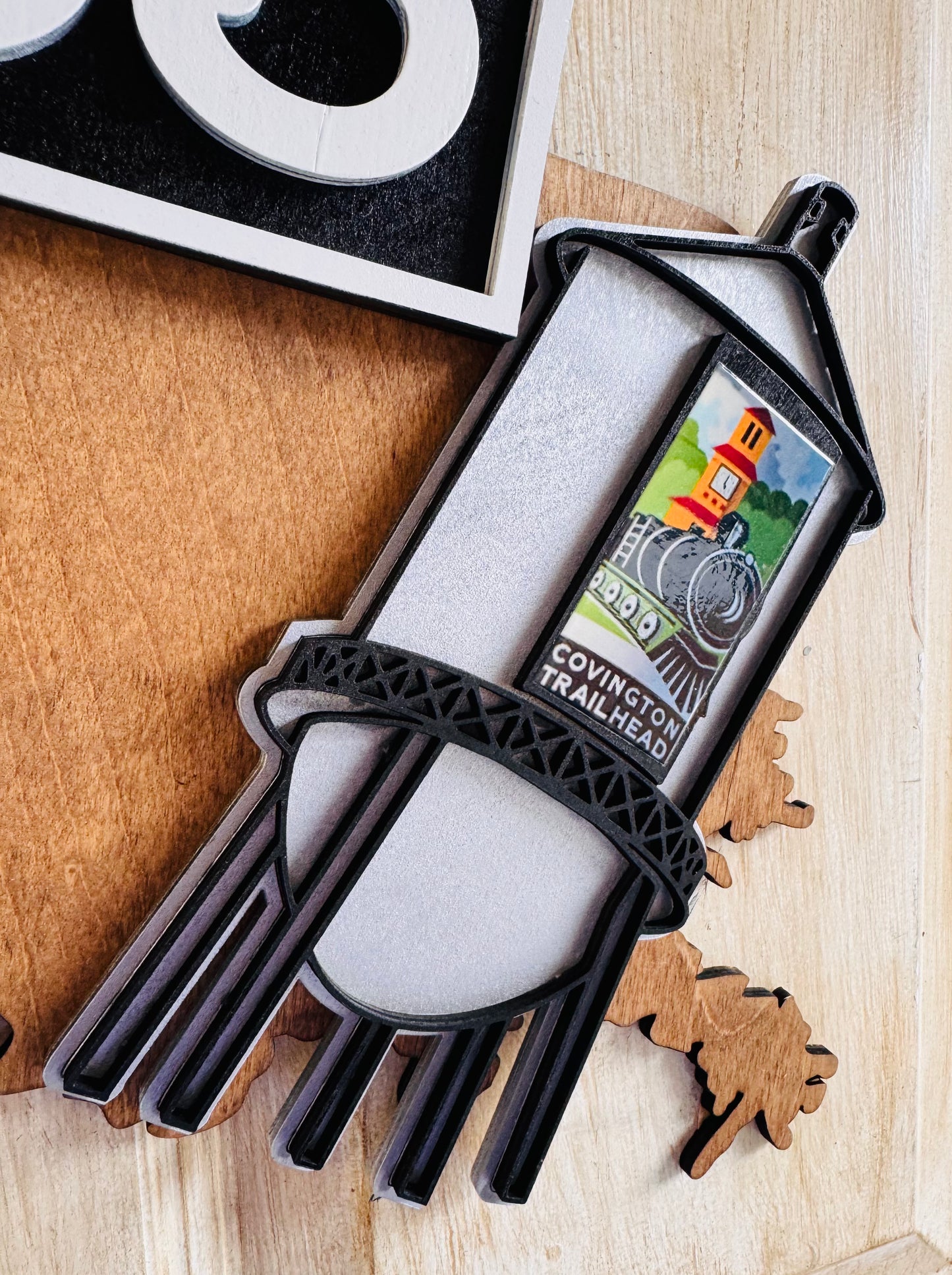 3D Covington, LA  water tower door sign