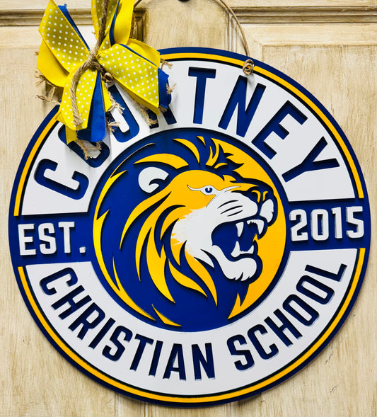 Courtney Christian door hanger