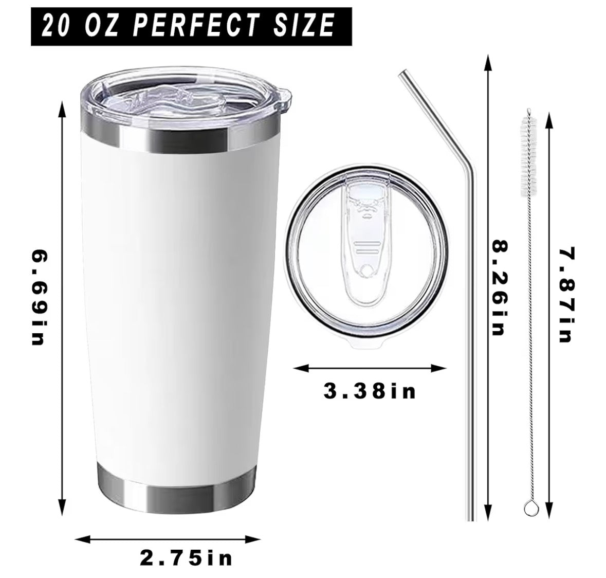 20oz polar Tumbler & Decal