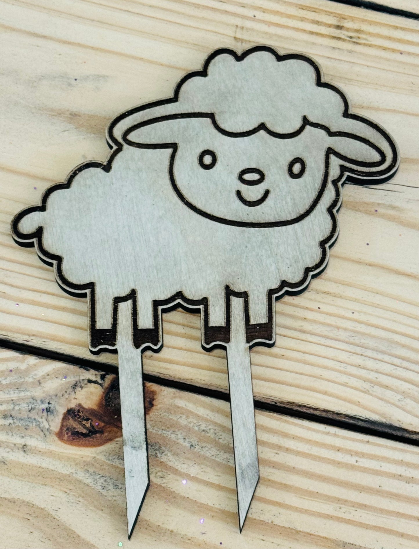 Wood Farm cake toppers