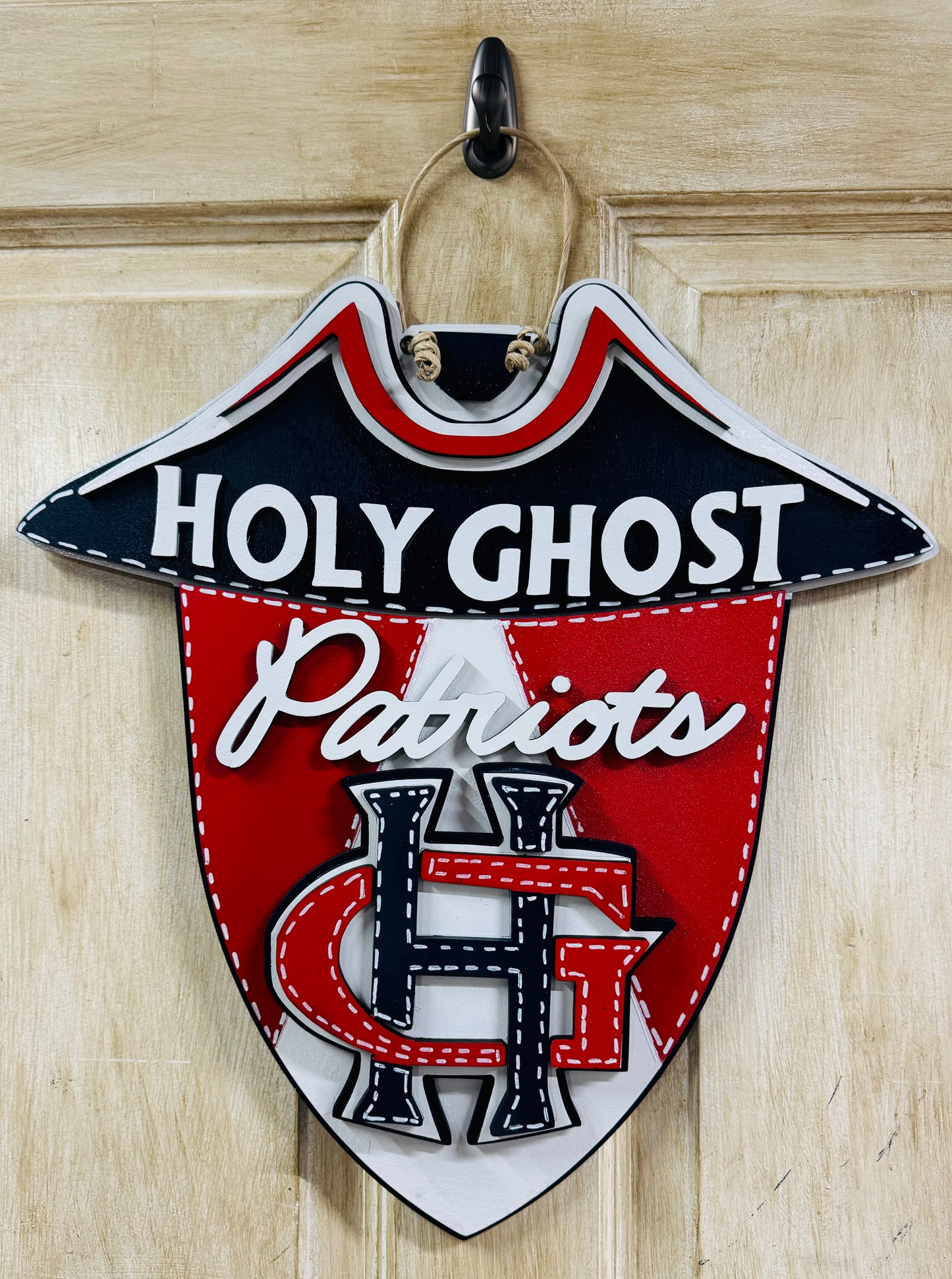 3D Holy Ghost School door sign