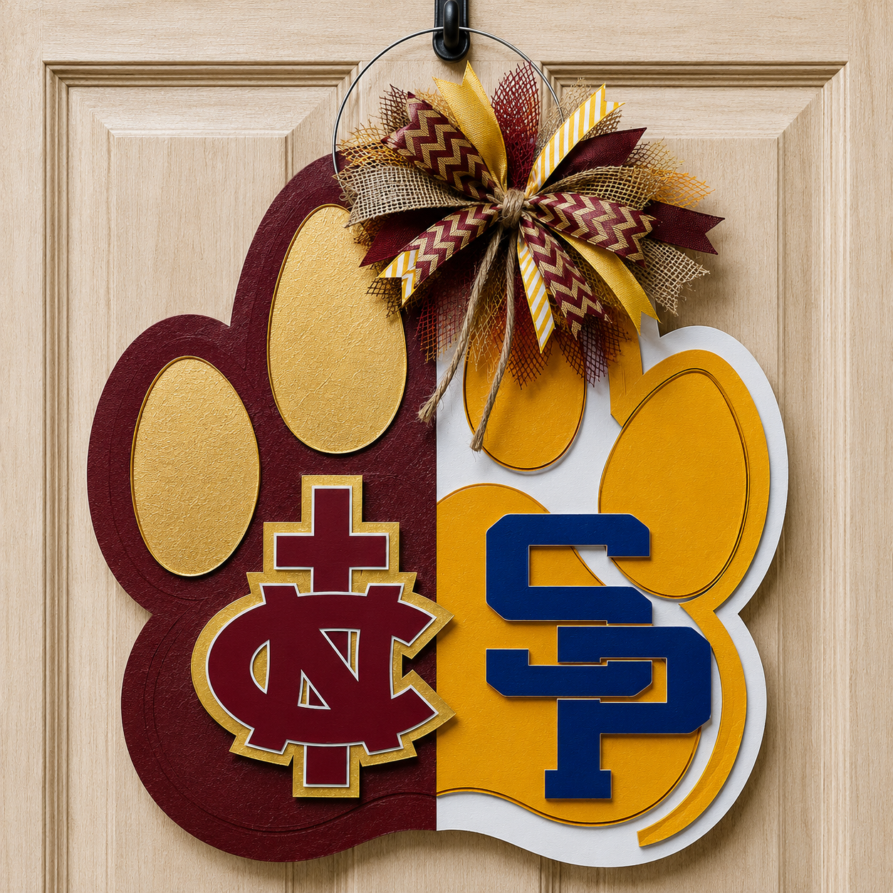 3D NCS & SPS School door hanger
