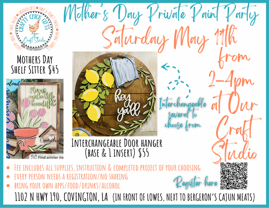 Mother’s Day  Private Paint Party (KIM M.)-new link