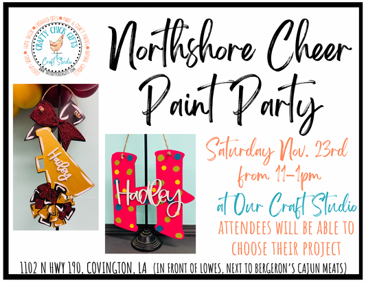 11/23 Northshore Cheer Paint Party - Erica