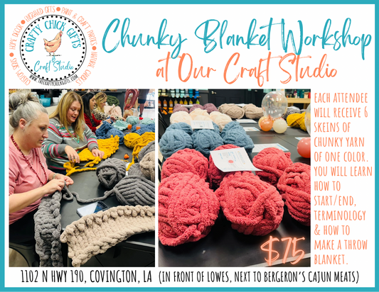 11/30 Chunky blanket workshop 11-1