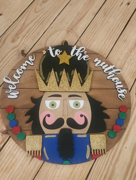 3D nutcracker Door hanger