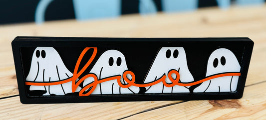 3d BOO halloween shelf sitter