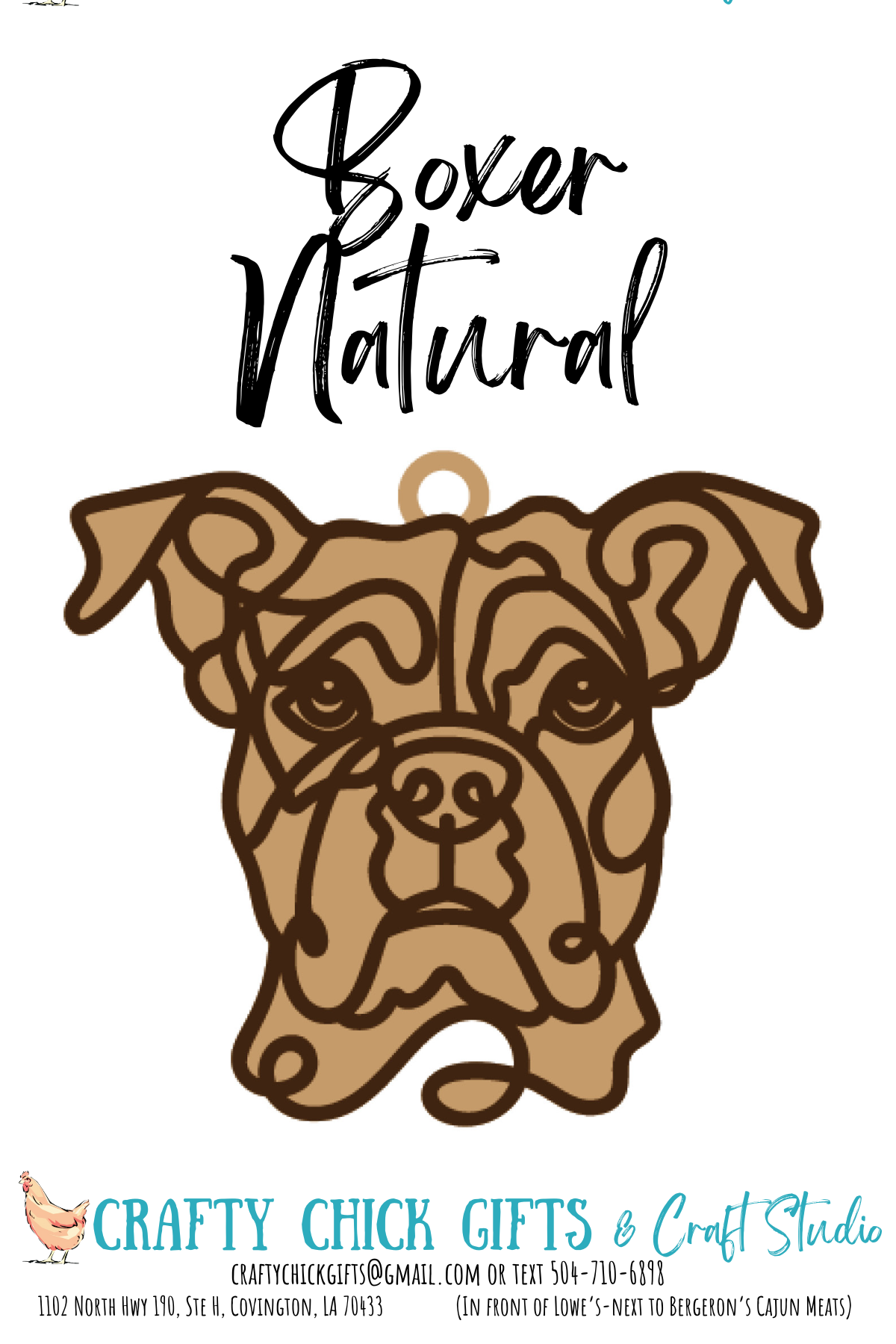 Dog LIne Art Ornament