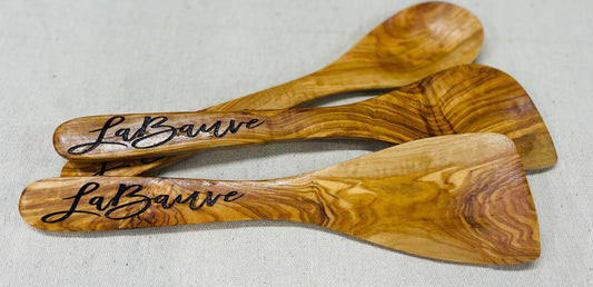 Olive Wood Spoon-engraved