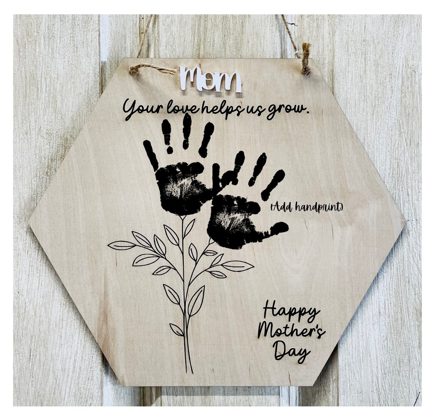 Mothers Day handprint (2 hands) hanger