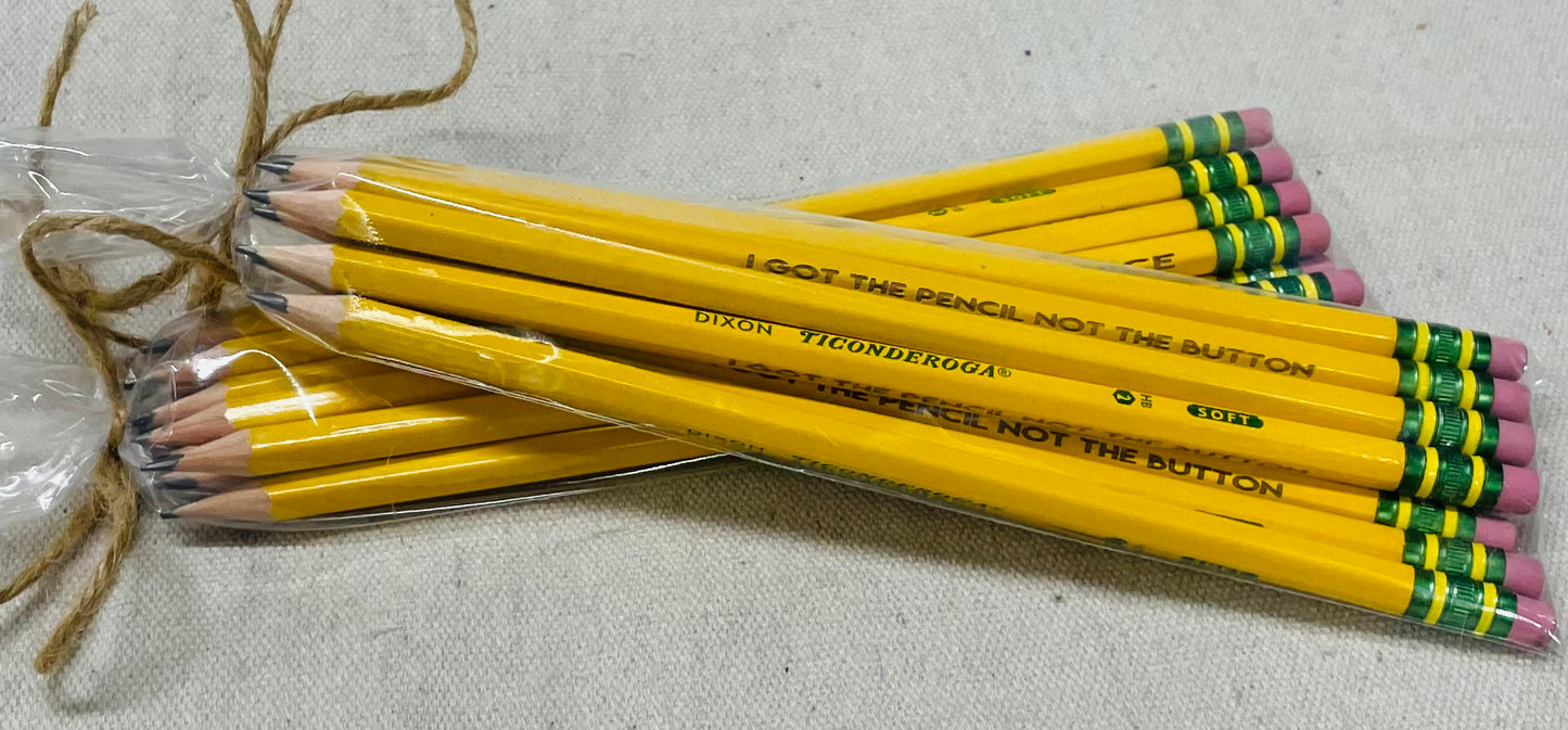 Engraved Ticonderoga pencils 10pk