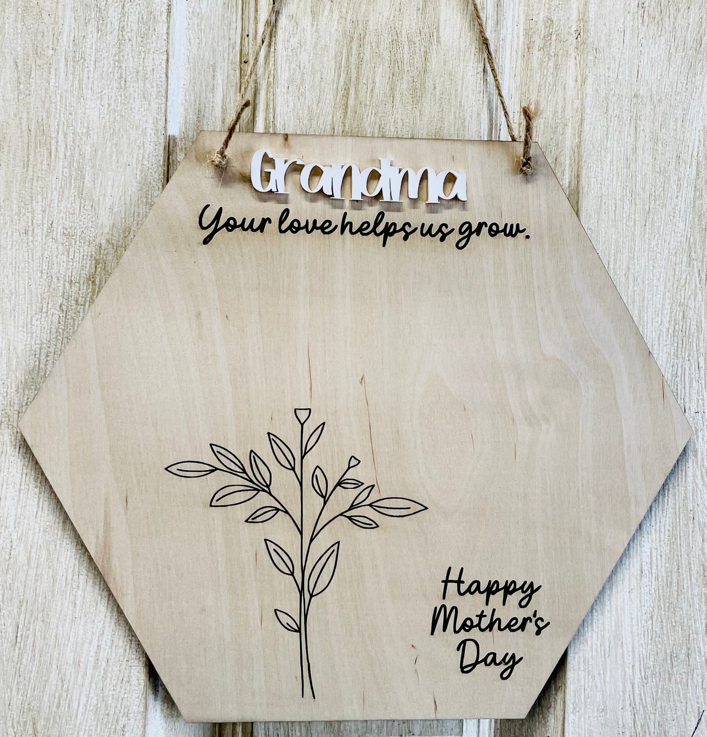 Mothers Day handprint (2 hands) hanger