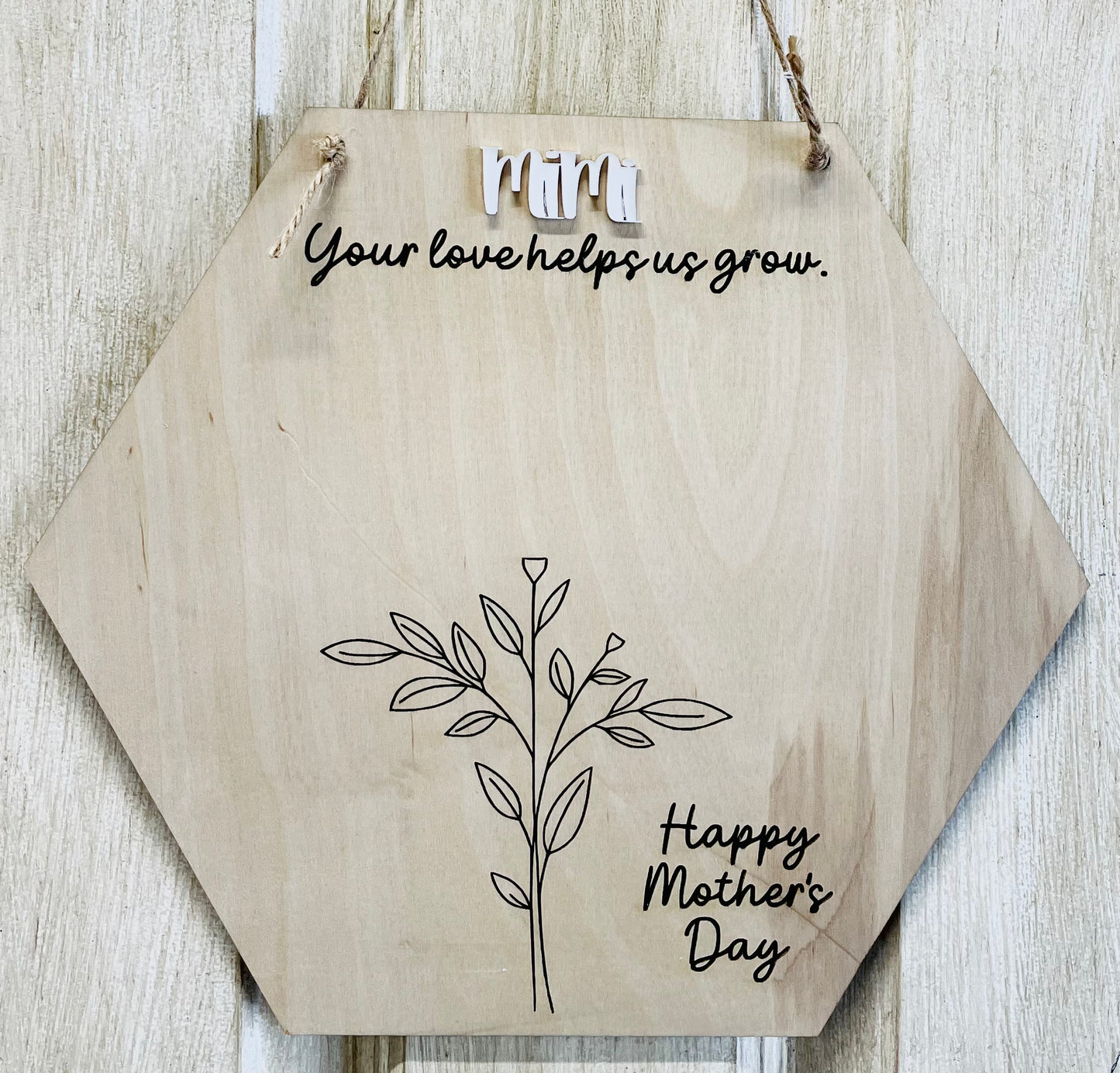 Mothers Day handprint (2 hands) hanger