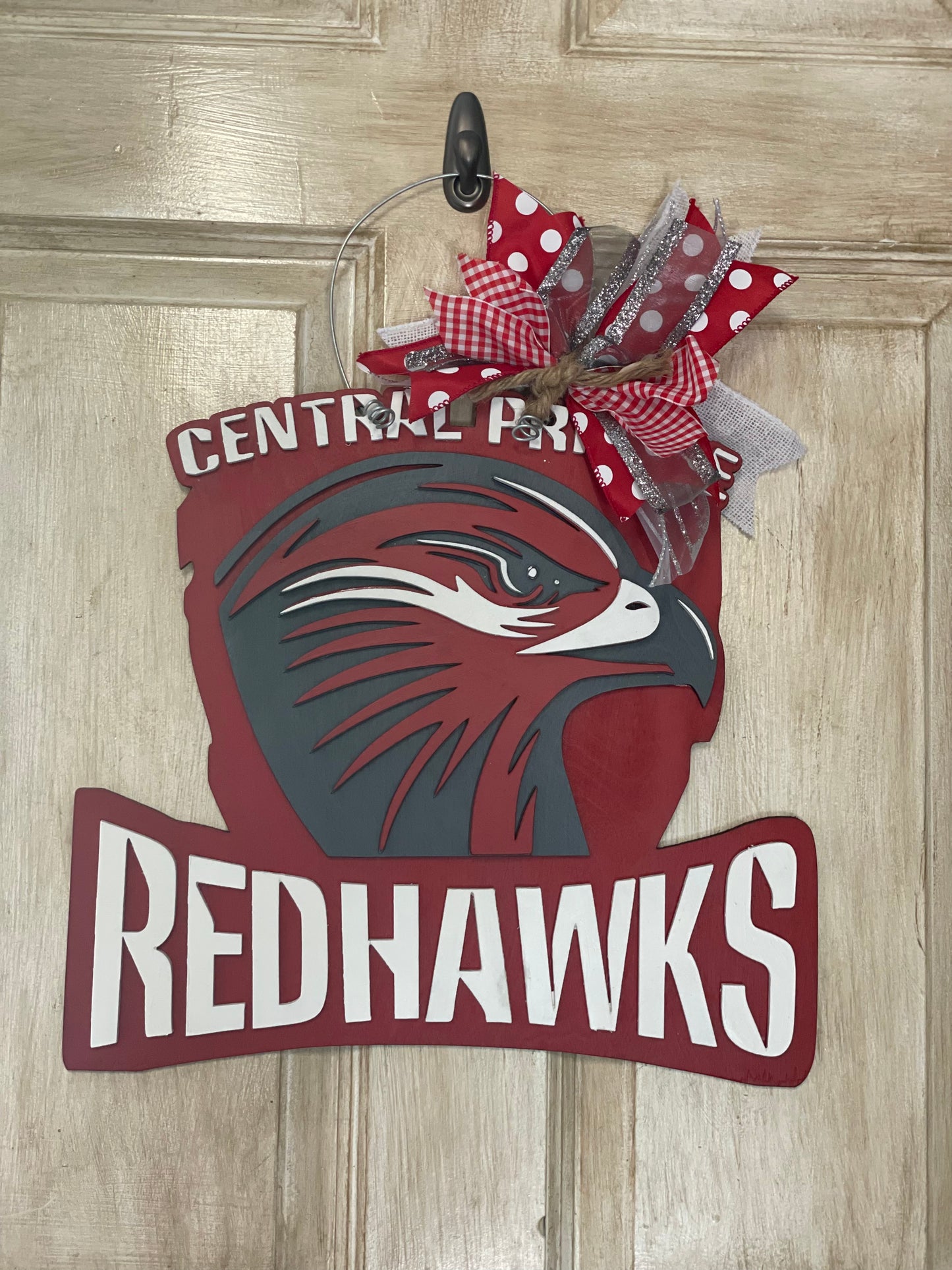 3D Central Private RedHawks door sign