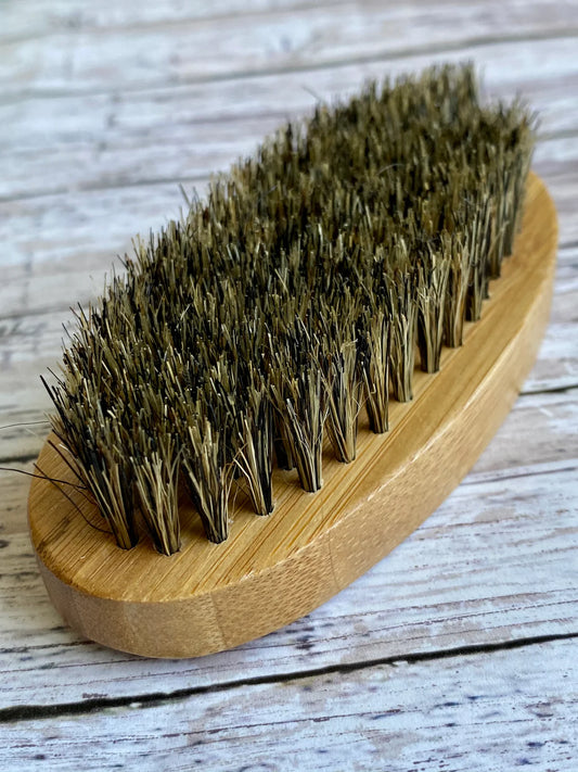 Engraved men’s beard brush