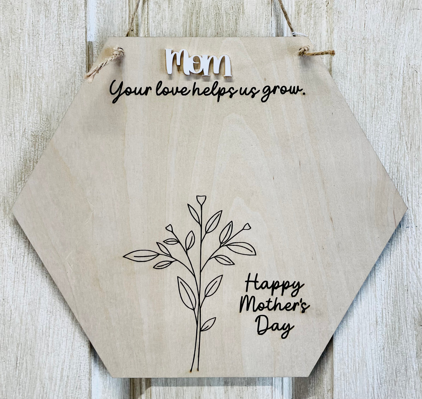 Mothers Day handprint (3 hands) hanger