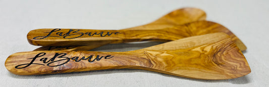 Olive Wood 3 piece utensils-engraved